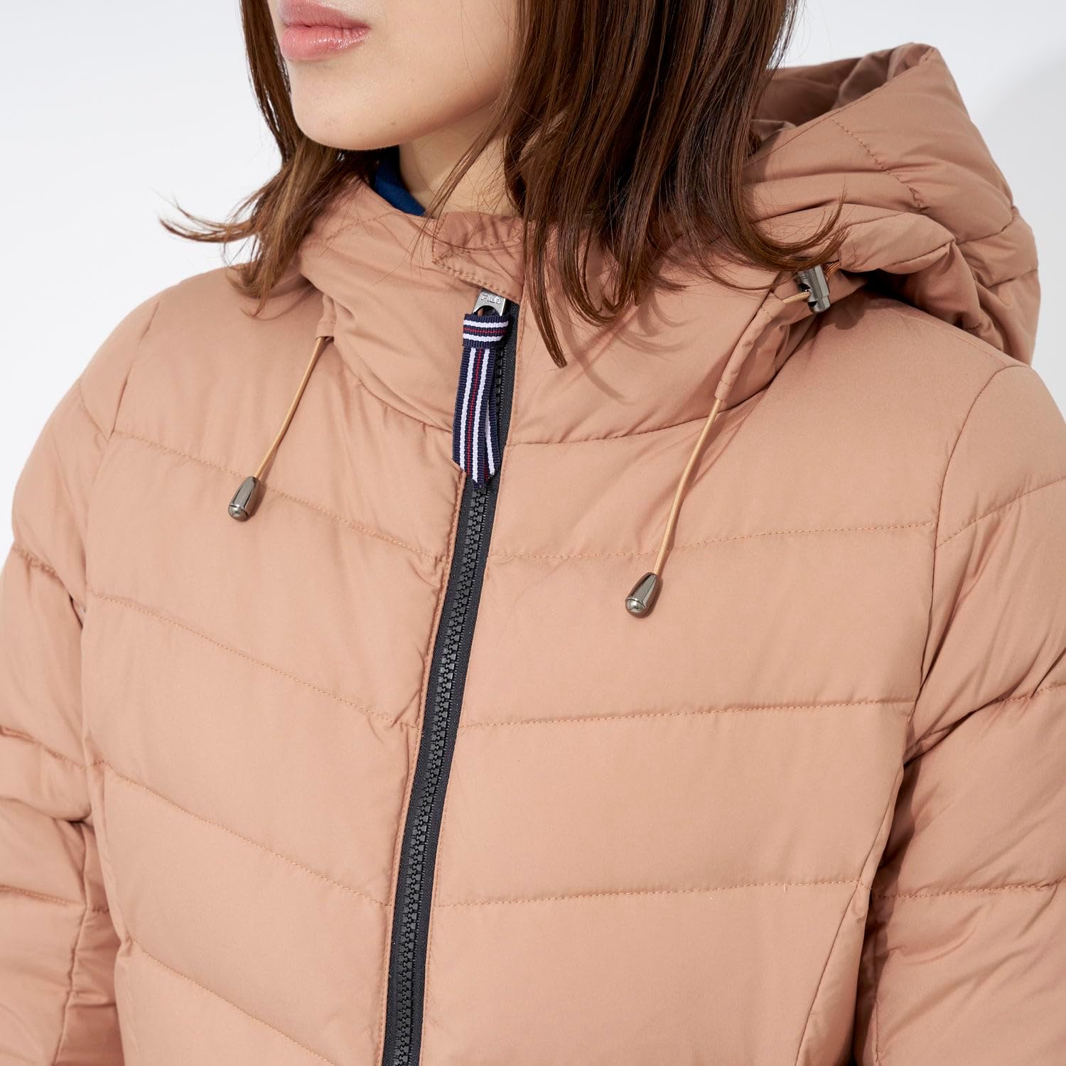 48690　フィラゴルフ　リバーシブルダウンコート　カーキ×ピンク　M 48690 フィラゴルフ リバーシブルダウンコート カーキ×ピンク M